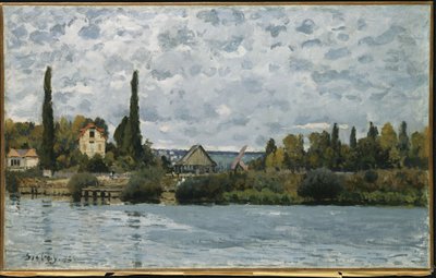 ブージヴァルのセーヌ川、1873年 作： Alfred Sisley