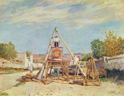 ウッドカッターズ、1876 作： Alfred Sisley
