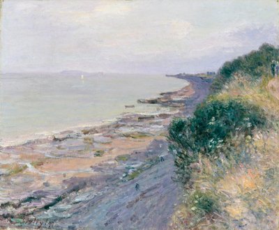 ペナースの崖、夕方、干潮時」1897年 作： Alfred Sisley