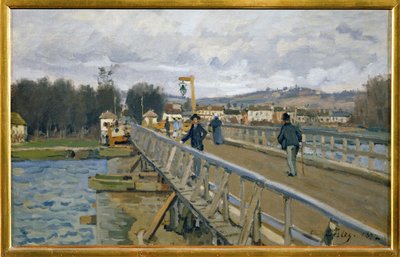 アルジャントゥイユの歩道橋 作： Alfred Sisley