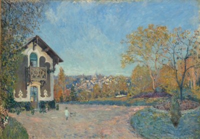Coeur-VolantからのMarly-le-Roiの眺め 作： Alfred Sisley