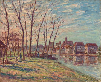 モレの眺め、1889 作： Alfred Sisley