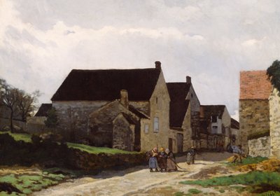 森に行く女性 作： Alfred Sisley