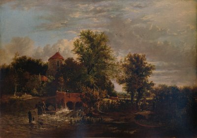 西部の川のスーシーゲート、c1832 作： Alfred Stannard
