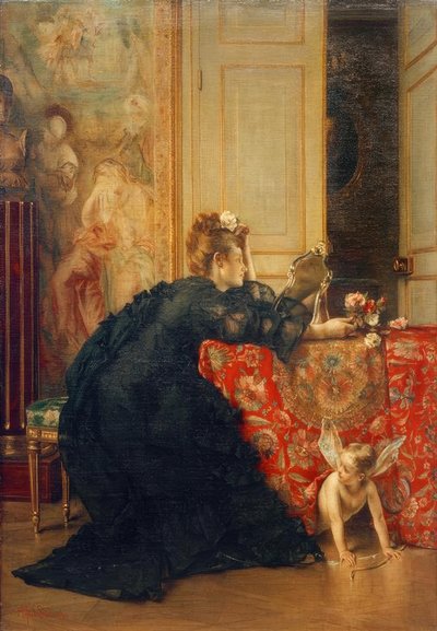 A.スティーブンス、未亡人、または未亡人の最後の日 作： Alfred Emile Stevens
