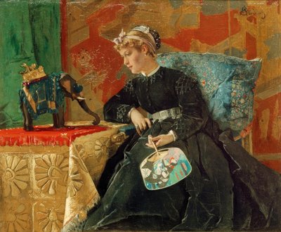 A.スティーブンス、パリの場合 作： Alfred Emile Stevens