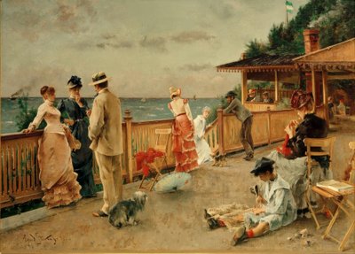 A.Stevens、Villa des Falaises、Sainte-Adresse 作： Alfred Emile Stevens