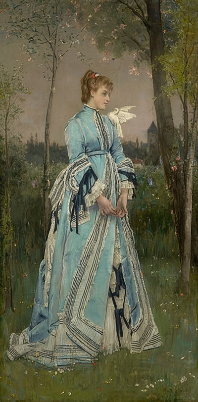 春。 1877 作： Alfred Emile Stevens