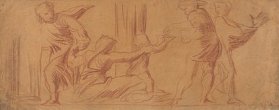 Grupo de Figuras, Criança Mendigando no Centro 作： Alfred Emile Stevens