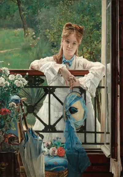 ブルーリボン、1894年頃。 作： Alfred Emile Stevens