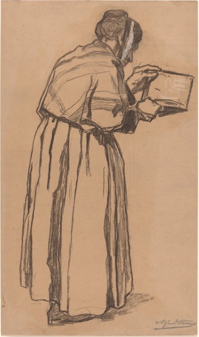 読書する女性 作： Alfred Emile Stevens