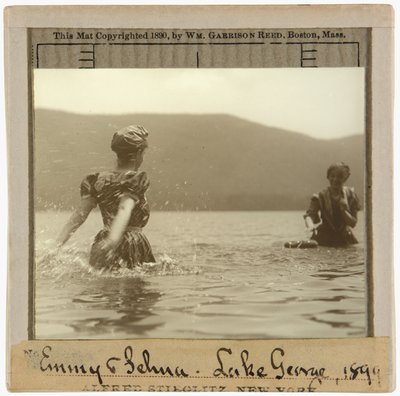 エミーとセルマ、レイク ジョージ 作： Alfred Stieglitz