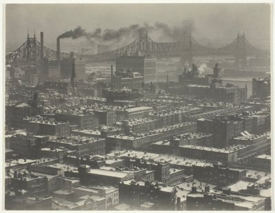 部屋「3003」から - シェルトン、ニューヨーク、北東方向 作： Alfred Stieglitz