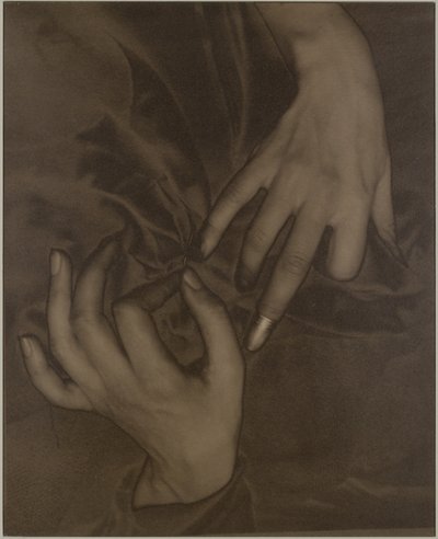 ジョージア・オキーフ-手と指ぬき 作： Alfred Stieglitz