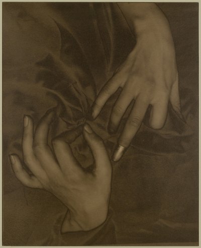 ジョージア・オキーフ - 手と指ぬき、1919 年。 作： Alfred Stieglitz