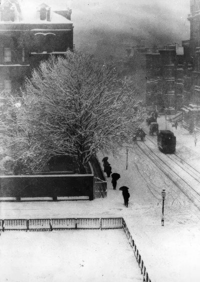 ニューヨーク、ストリートシーン-写真1907 作： Alfred Stieglitz