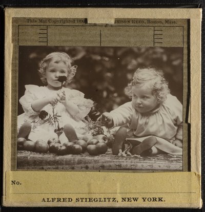 姪 - 花を抱くフローラとヘドウィグ 作： Alfred Stieglitz
