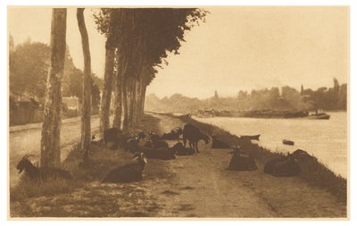 [セーヌ川沿い、パリ近郊］ 作： Alfred Stieglitz