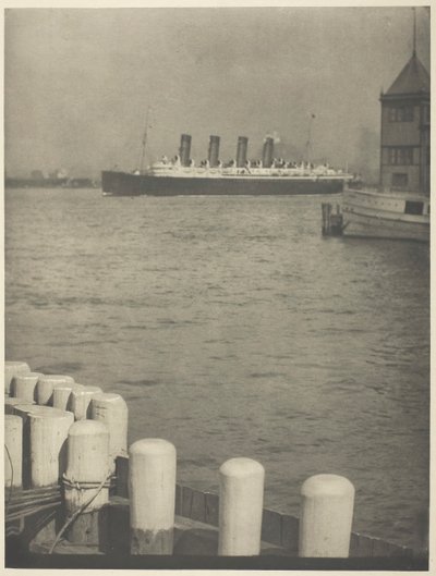 アウトバウンド、マウレタニア、1910年。 作： Alfred Stieglitz