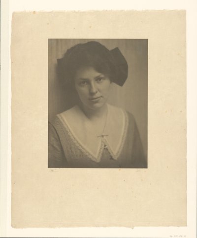 [マリー・ラップの肖像］ 作： Alfred Stieglitz