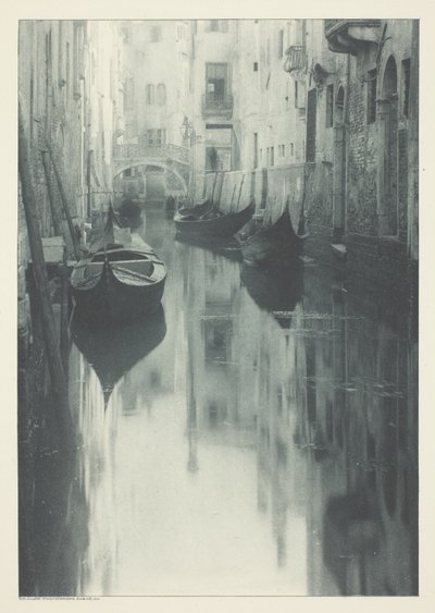 リフレクション-ベニス 作： Alfred Stieglitz