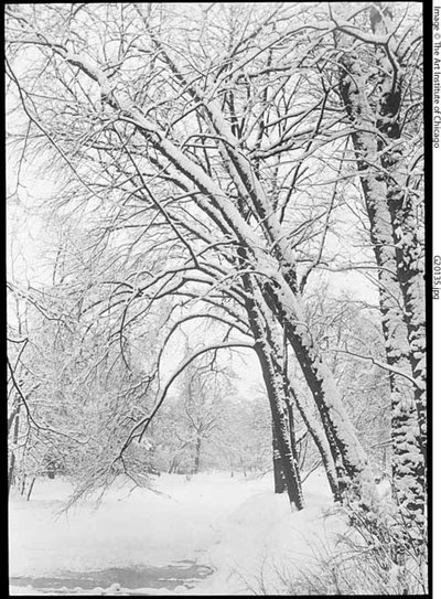 スノースケープ、ベルリン 作： Alfred Stieglitz