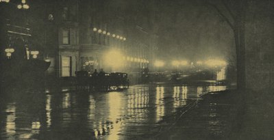 夜の輝き――ニューヨーク 作： Alfred Stieglitz
