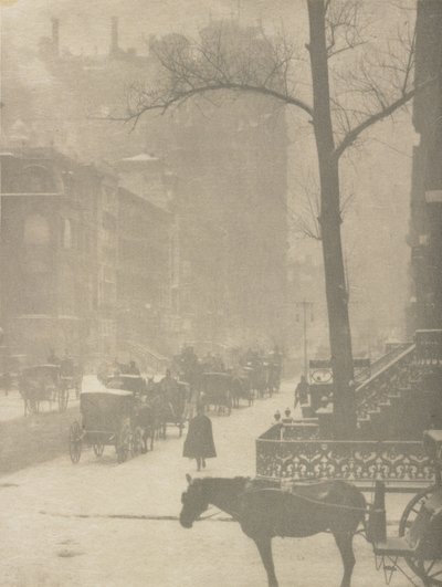 ザ・ストリート ポスターのデザイン（グラビア） 作： Alfred Stieglitz