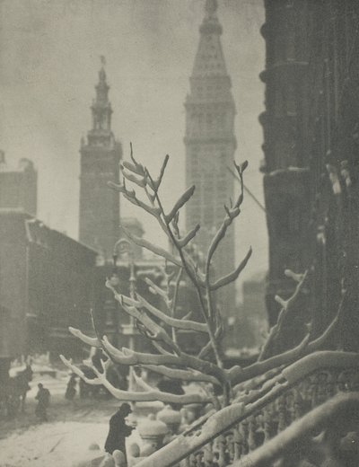 2 つの塔、ニューヨーク 作： Alfred Stieglitz