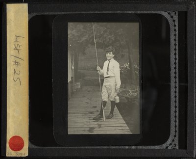 釣り竿を持った無題のハワード、1910 年または 1912 年。 作： Alfred Stieglitz