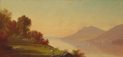 ハドソンの午後、1867年 作： Alfred Thompson Bricher