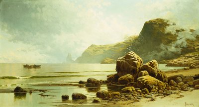 干潮、サウスヘッド、グランドマナン島、 作： Alfred Thompson Bricher