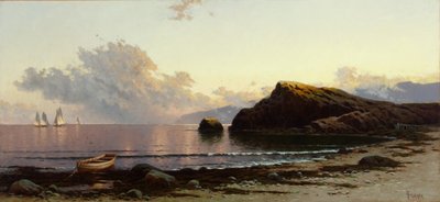 海岸の夕日 1885年 （油彩・キャンバス） 作： Alfred Thompson Bricher