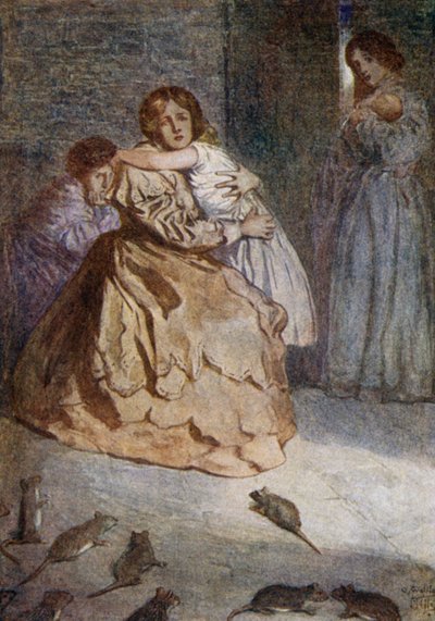 1857年のインドの反乱、ラクナウ包囲中のネズミのペスト 作： Alfred Wallis Mills
