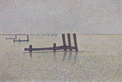 Nieuwpoortの英語チャンネル。 1889年頃 作： Alfred William Finch