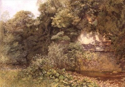 岩の下の静かなプール 作： Alfred William Hunt