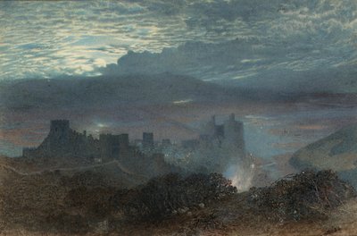 1856年を超える河口のある城 作： Alfred William Hunt
