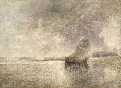 ホーリーアイランドキャッスル、ノーサンブリア、1882年頃-3（紙に水彩） 作： Alfred William Hunt