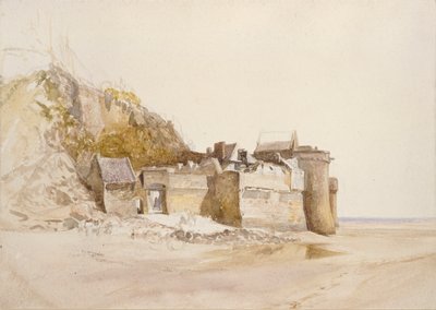 モン・サン・ミッシェル、外門、c1876 作： Alfred William Hunt