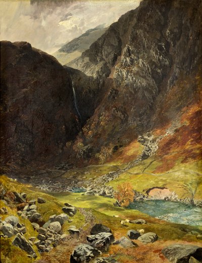 スタイヘッドパス、ボローデール、1854年 作： Alfred William Hunt