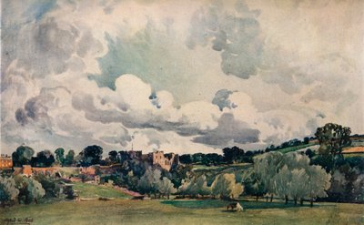 ラドロー城、c1880 作： Alfred William Rich