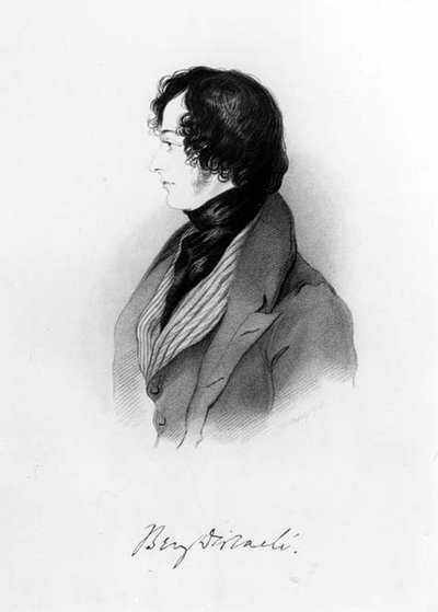 ベンジャミン・ディズレーリの肖像（1804-81）1837 作： Alfred d Orsay