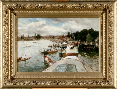 ヘンリーレガッタ、1881年 作： Alfred de Breanski