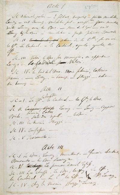 アルフレッド・ド・ムッセ（1810-57）1834による「ロレンツァッチョ」の計画の精度 作： Alfred de Musset