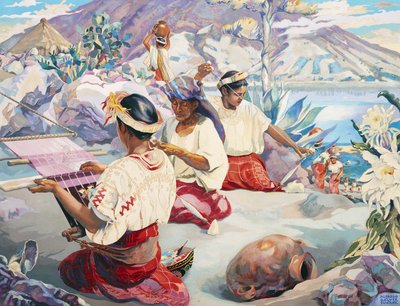アティトランの織り手 作： Alfredo Gálvez Suárez