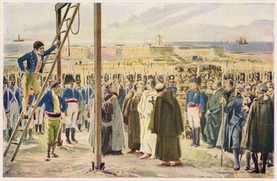 ゴメス・フレイレ・アンドラーデの処刑（ポルトガル 作： Alfredo Roque Gameiro