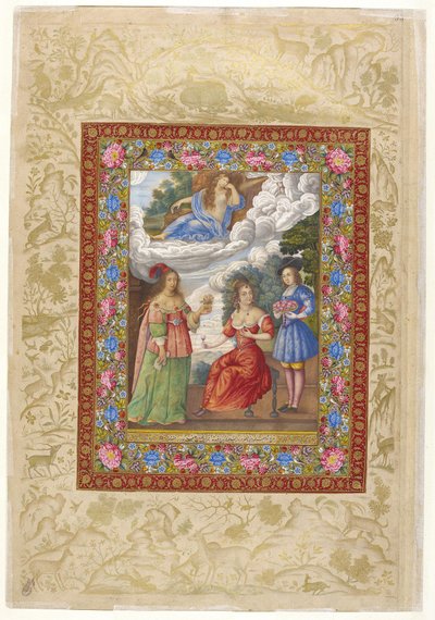 サンクトペテルブルク「ムラッカ」のアルバム画（ロシア科学アカデミーE-14 f.93a） 作： Ali Quli Jabbadar
