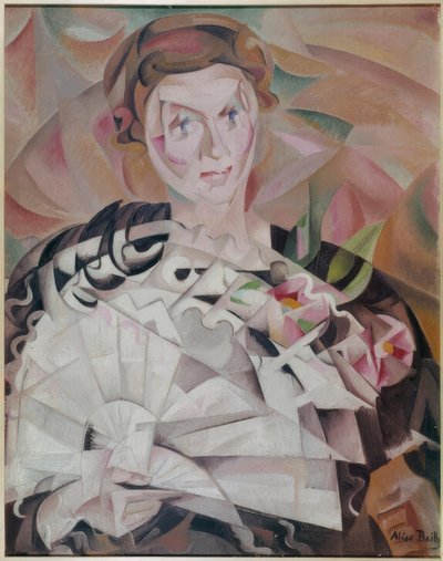 扇子ゲームまたは扇子を持つ女性 作： Alice Bailly