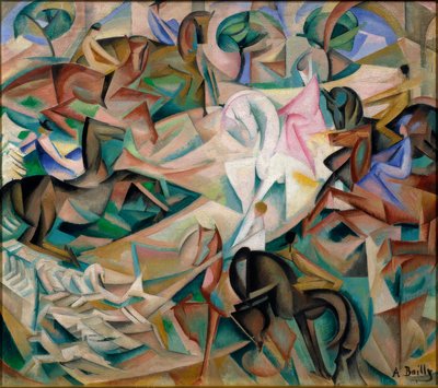 ライダーのピンクの女性のファンタジー 作： Alice Bailly