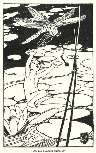 チャールズ・キングズレー著『The Water-Babies』の挿絵（リトグラフ） 作： Alice Bolingbroke (after) Woodward